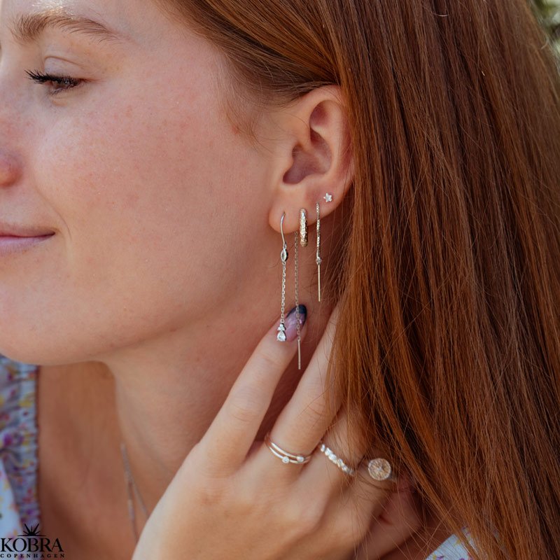 "Lisa" rehnger i sterling slv med "diamant"