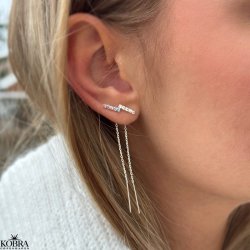 "Brilliant" slv retrde med hvide sten