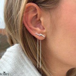 "Brilliant" slv retrde med hvide sten