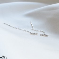 "Brilliant" slv retrde med hvide sten