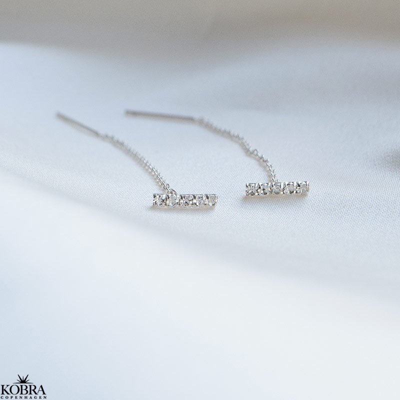 "Brilliant" slv retrde med hvide sten