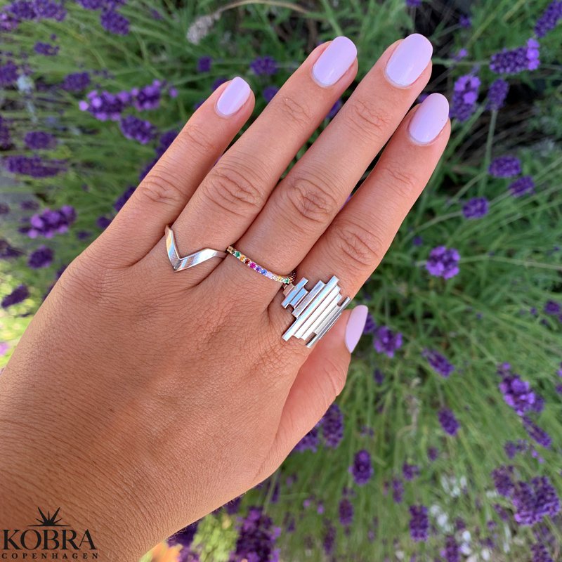 Hndlavet "Lennox" ring i slv