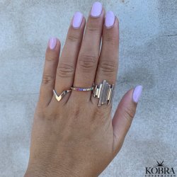 "Empire" hndlavet ring i sterling slv 