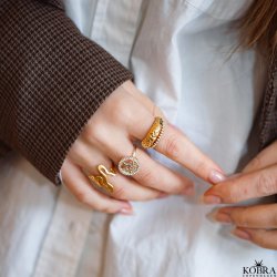 "Tree Of Life" slv ring med Livets Tr