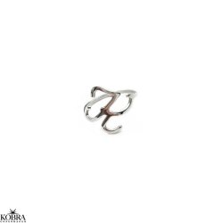 "The Letter" hndlavet bogstav ring i sterling slv