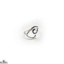 "The Letter" hndlavet bogstav ring i sterling slv