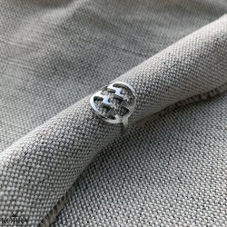 "Hoshi" stjernetegns ring i slv