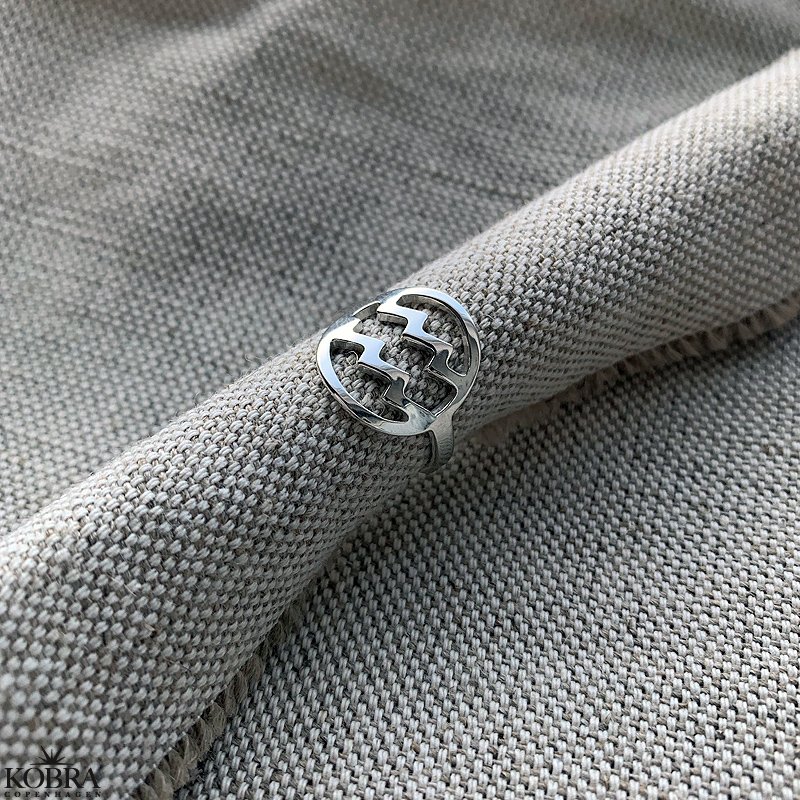"Hoshi" stjernetegns ring i slv