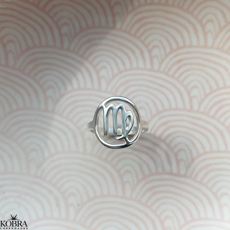 "Hoshi" stjernetegns ring i slv