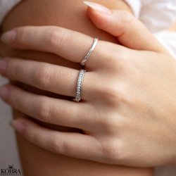 "Nuna" organisk snoet slv ring