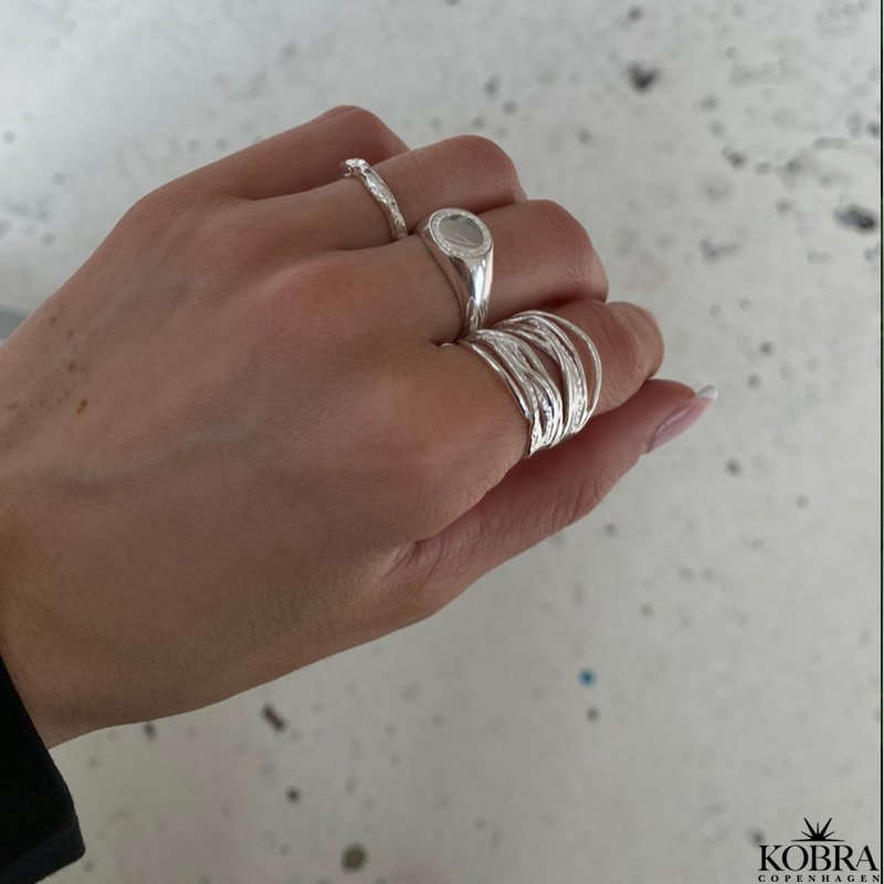 "Boston" slv ring inklusiv personlig gravering