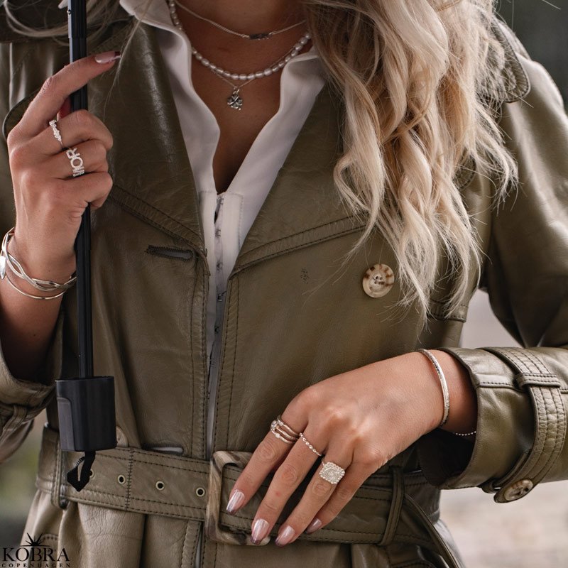 "Mor" s�lv ring med zirconia stein til mor