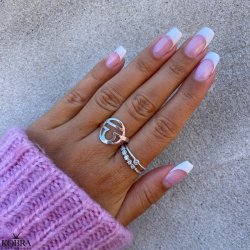 "Hoshi" stjernetegns ring i slv