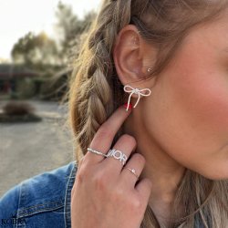 "Mor" s�lv ring med zirconia stein til mor