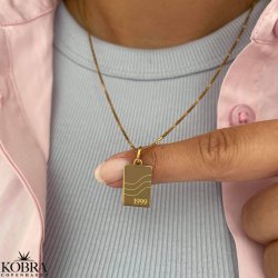 "Something to remember" guld halskęde med gravering