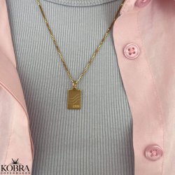 "Something to remember" guld halskęde med gravering