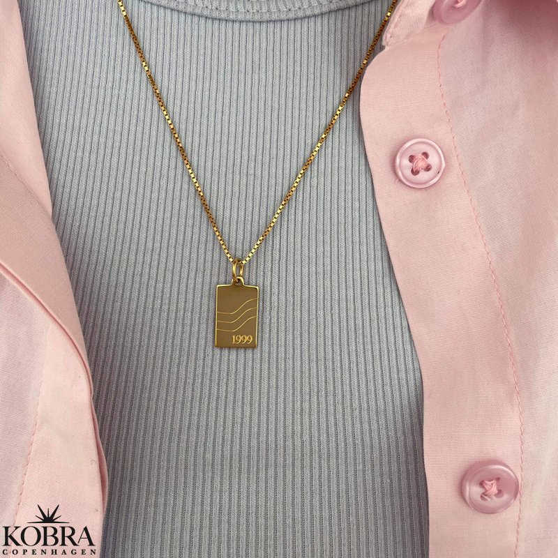 "Something to remember" guld halskęde med gravering