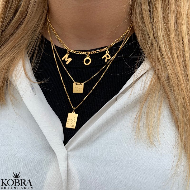 "Something to remember" guld halskęde med gravering