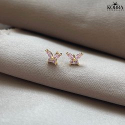 "Winx" Små sommerfugle ørestikker i forgyldt