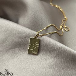 "Something to remember" guld halskęde med gravering