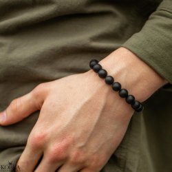 "Ash" One size men's bracelet with balls