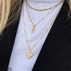 "Soul" guld halskde med op til 4 bogstaver