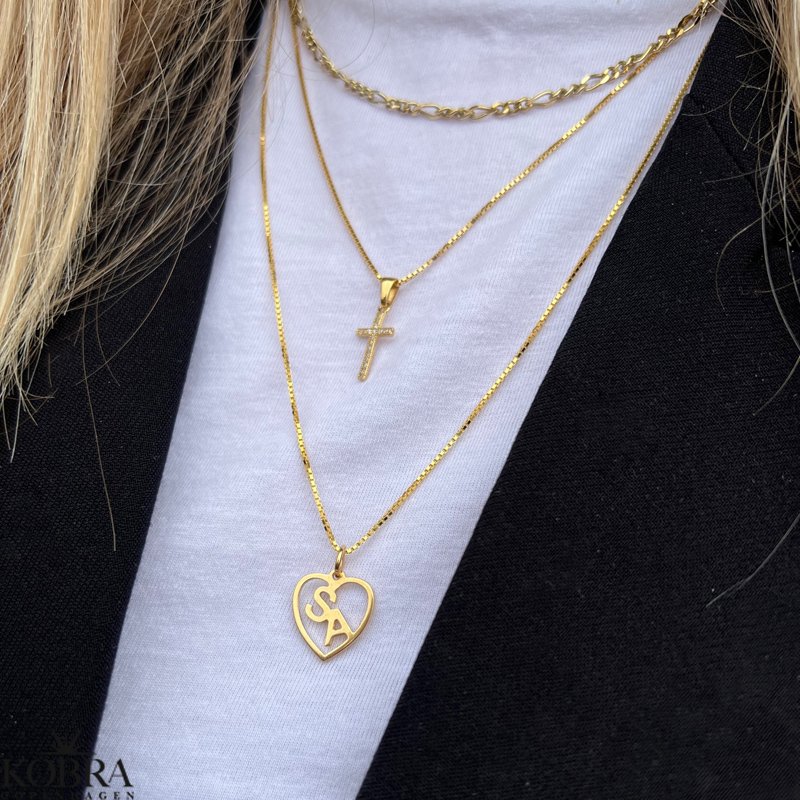 "Soul" guld halskde med op til 4 bogstaver