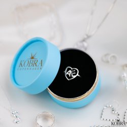 "Soul" hndlavet hjerte slv ring med dine bogstaver