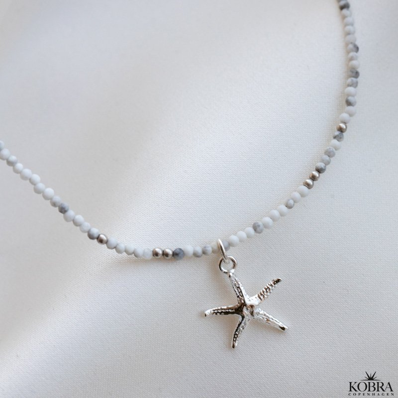 "Soul of summer" halskde med farvede sten og slv vedhng