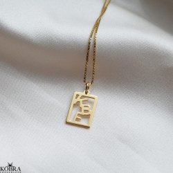 Square "Close to you" guld halskęde
