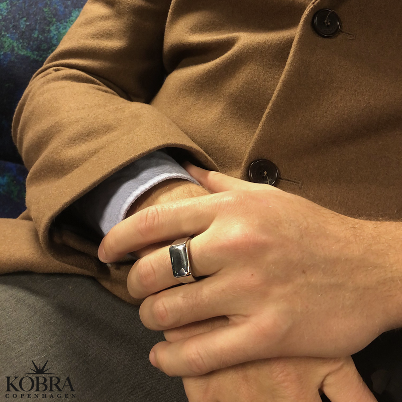 "Brandon" Stl ring med gravering