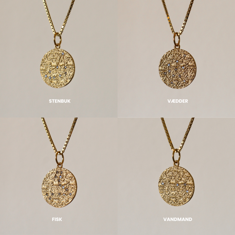 "Starstruck" 18k Gold Plated Zodiac Necklace