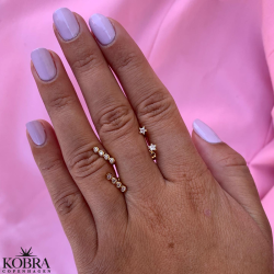 "Stardust" small star earrings in gold