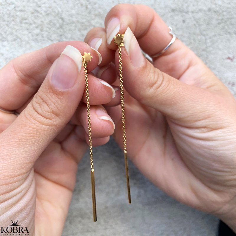 "Sirius" 14 karat forgyldte stjerne reringe