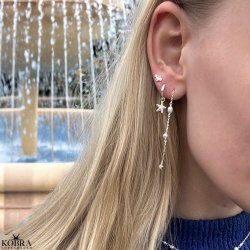 "Starfish" slv reringe med sstjerner