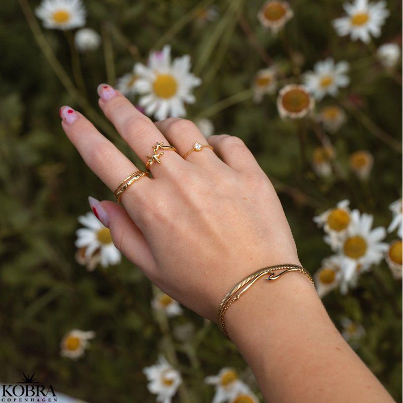 "Wave" 18 karat forgyldt armbnd