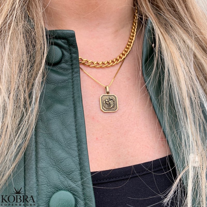 "Icon" 18 karat forgyldt stjernetegnshalskde