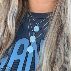 "Blazing Star" stjernetegns halskde i sterling slv