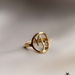  "Hoshi" 18 karat forgyldt stjernetegns ring