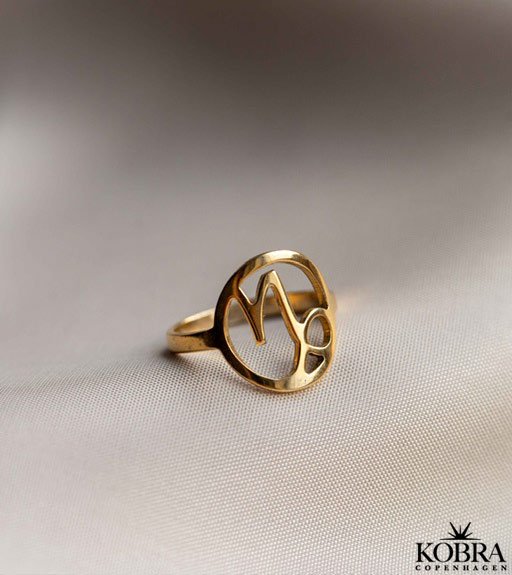  "Hoshi" 18 karat forgyldt stjernetegns ring