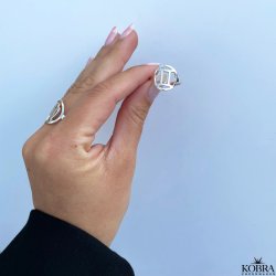 "Hoshi" stjernetegns ring i slv