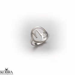 "Hoshi" stjernetegns ring i slv