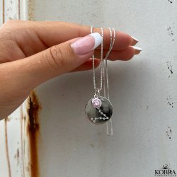 "Zodiac" Stjernetegns halskde /zodiac med zirkonia sten i sterling slv