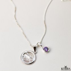 "Stargate" slv halskde med dit stjernetegn / zodiac og lille ID tag inklusiv personlig gravering