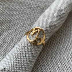  "Hoshi" 18 karat forgyldt stjernetegns ring