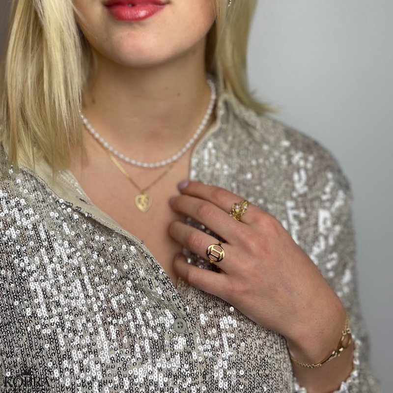  "Hoshi" 18 karat forgyldt stjernetegns ring