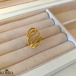 "Numa" 18 karat forgyldt ring 