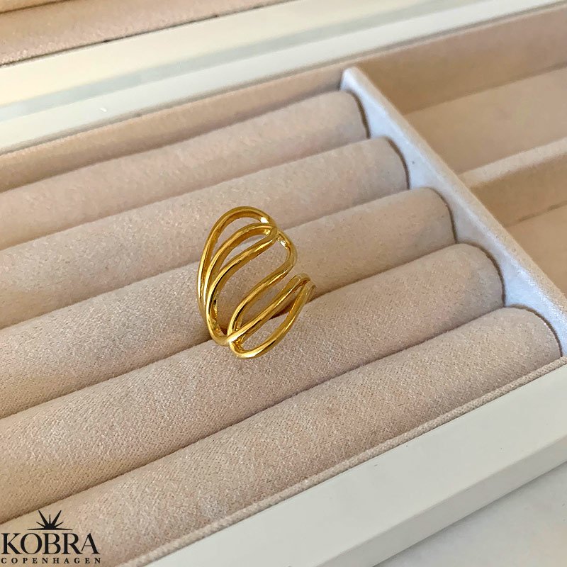 "Numa" 18 karat forgyldt ring 