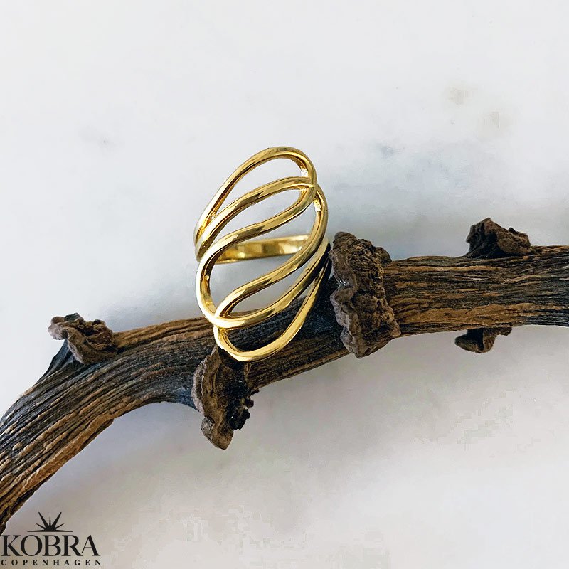 "Numa" 18 karat forgyldt ring 