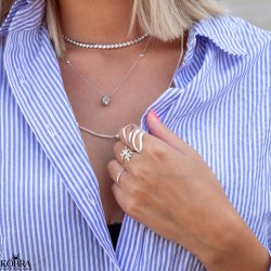 "Heartless" hjertehalskde / choker i sterling slv